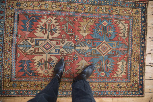 3.5x5 Vintage Heriz Rug