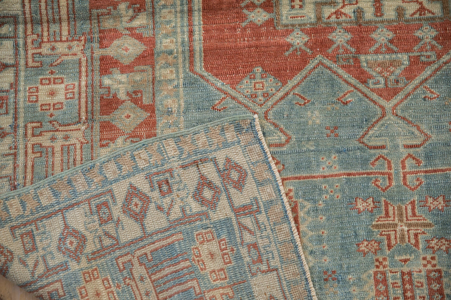 4x4.5 Vintage Distressed Oushak Square Rug