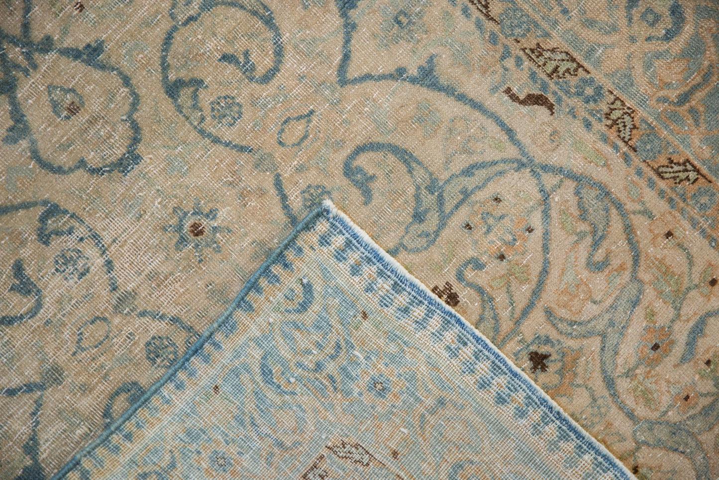 2.5x4 Vintage Distressed Tabriz Rug
