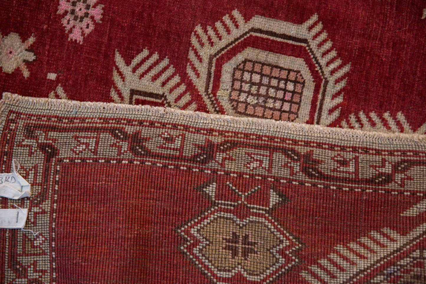 3.5x5.5 Vintage Distressed Caucasian Rug