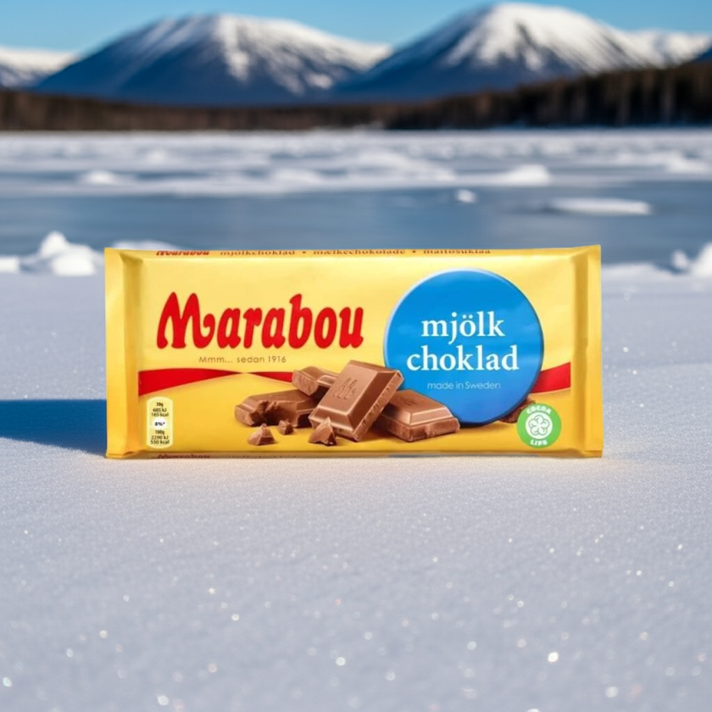 Marabou Milk Chocolate 6 Bars of 200G/0.44lb