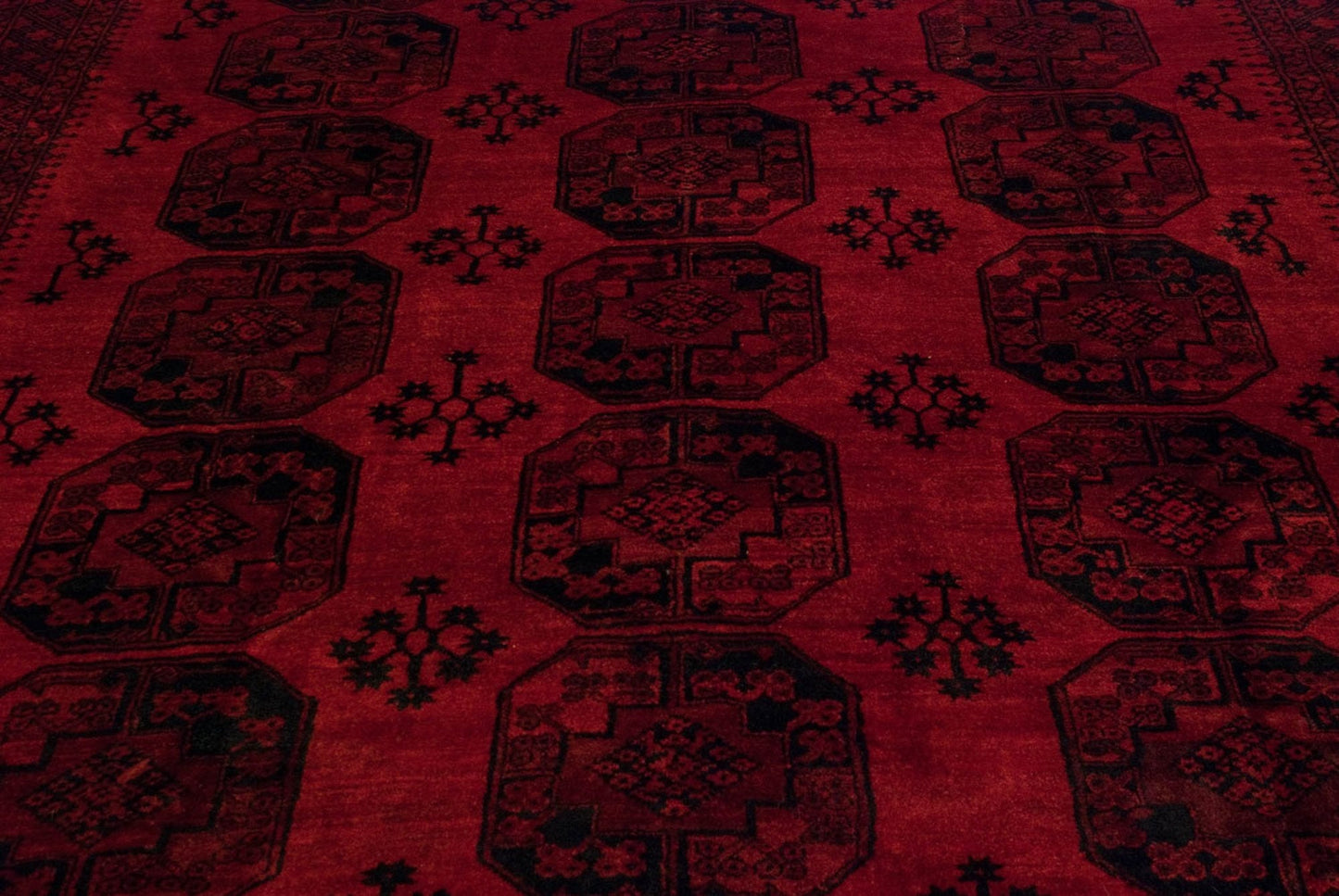 11.5x14 Vintage Afghani Ersari Design Carpet