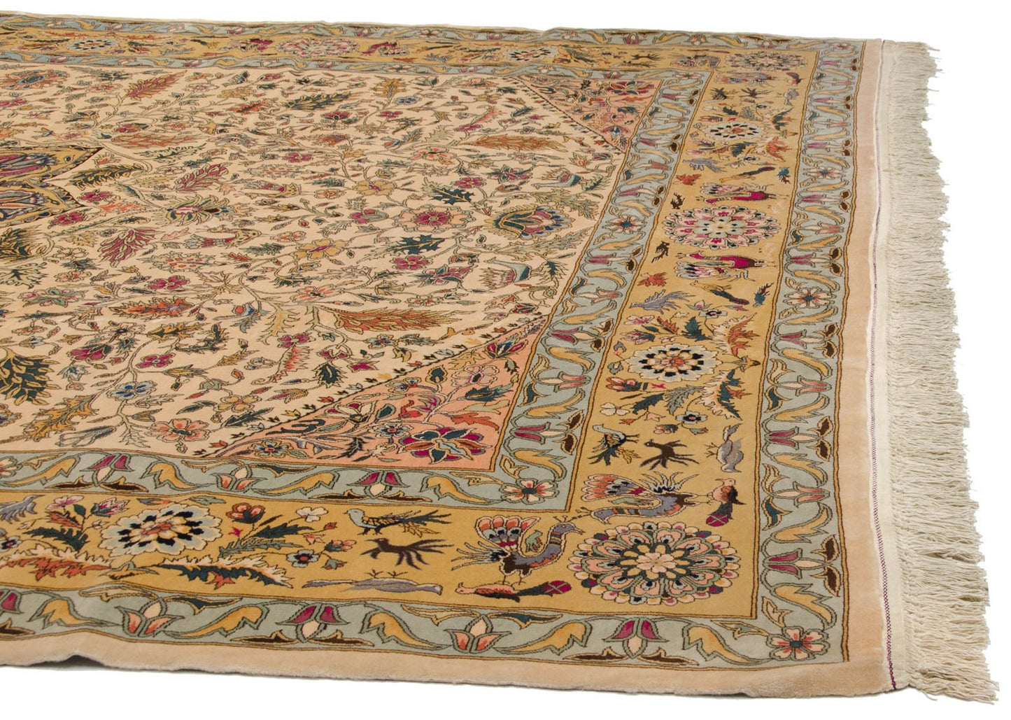 10x13.5 Vintage Fine Bulgarian Isfahan Design Carpet
