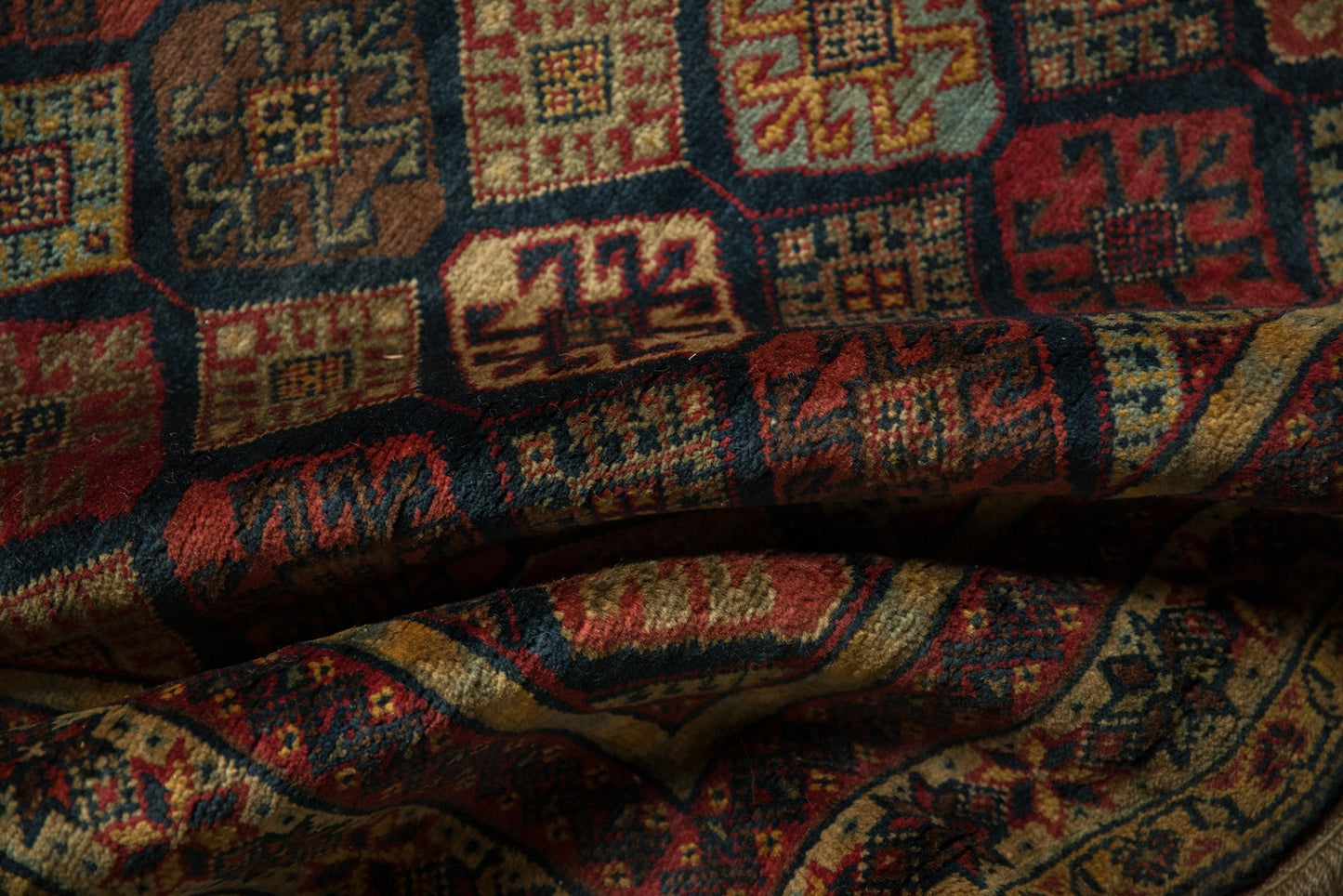 4.5x6 Vintage Indian Jaff Kurd Design Rug