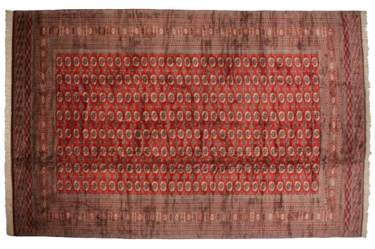 13x19.5 Vintage Fine Bokhara Carpet