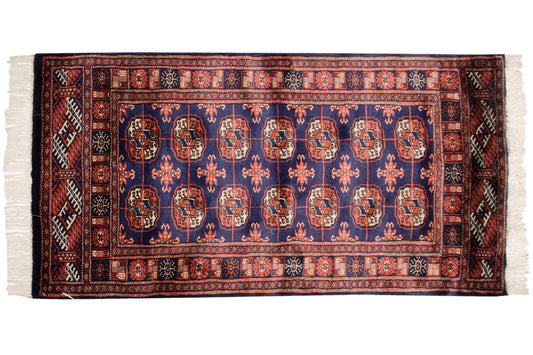 2.5x4 Vintage Fine Bokhara Rug