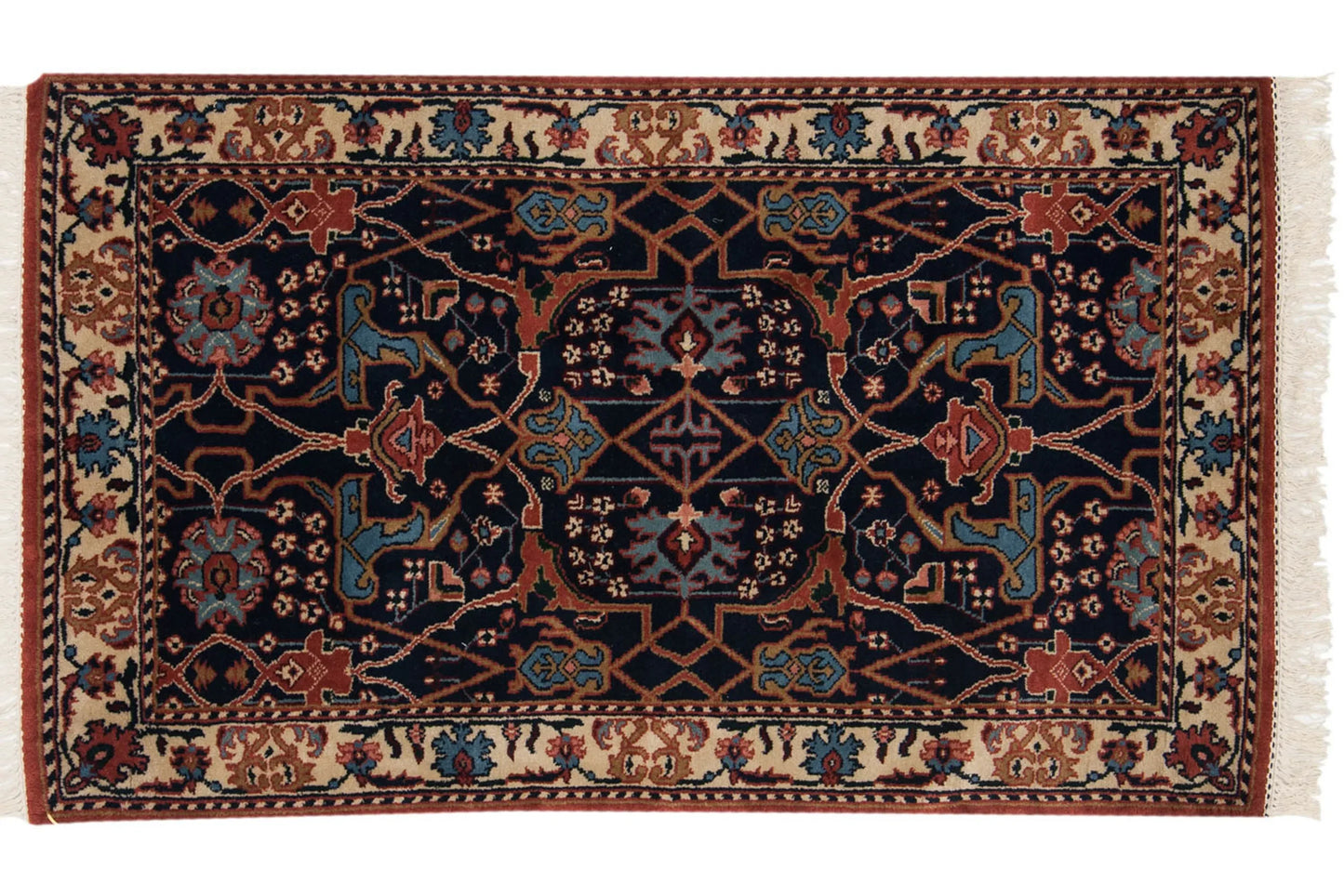 3.5x5.5 Vintage Indian Bijar Design Rug