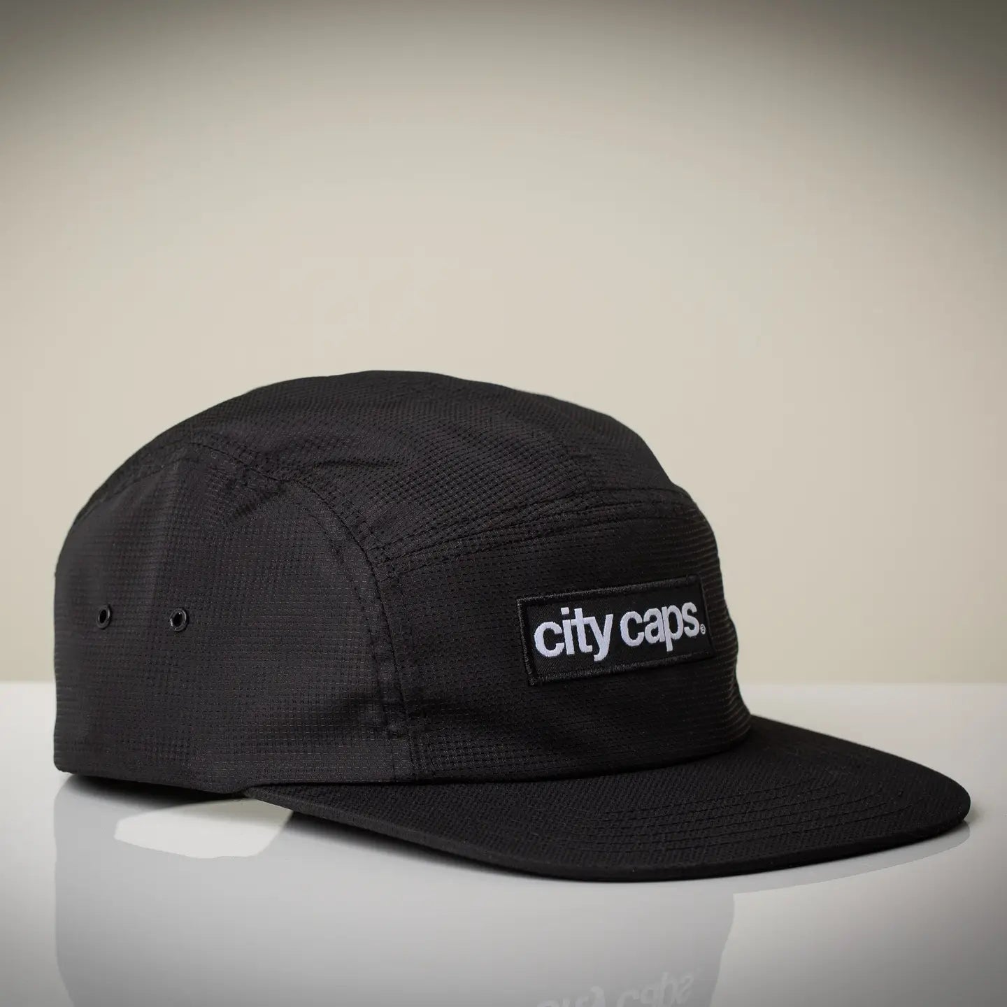 5 Panel Cap - Pitch Black X Satin Black