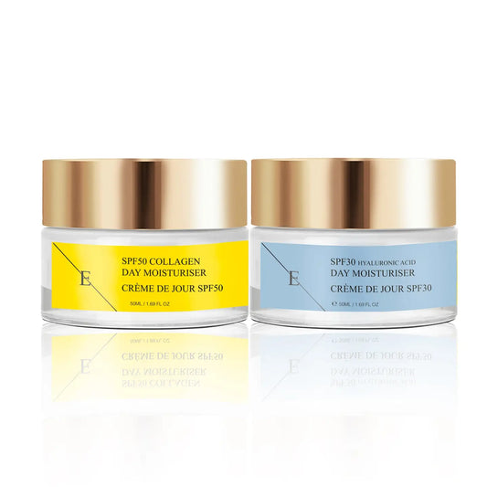 SPF50 Collagen Day Cream 50ML + SPF30 Hyaluronic Acid Day Cream 50ML