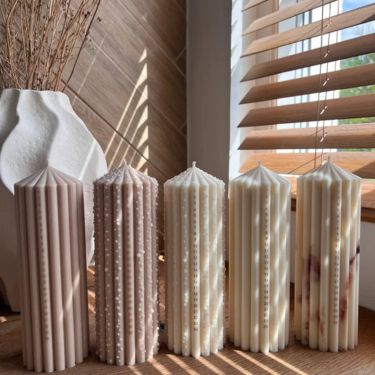 Marble Calendar Candle