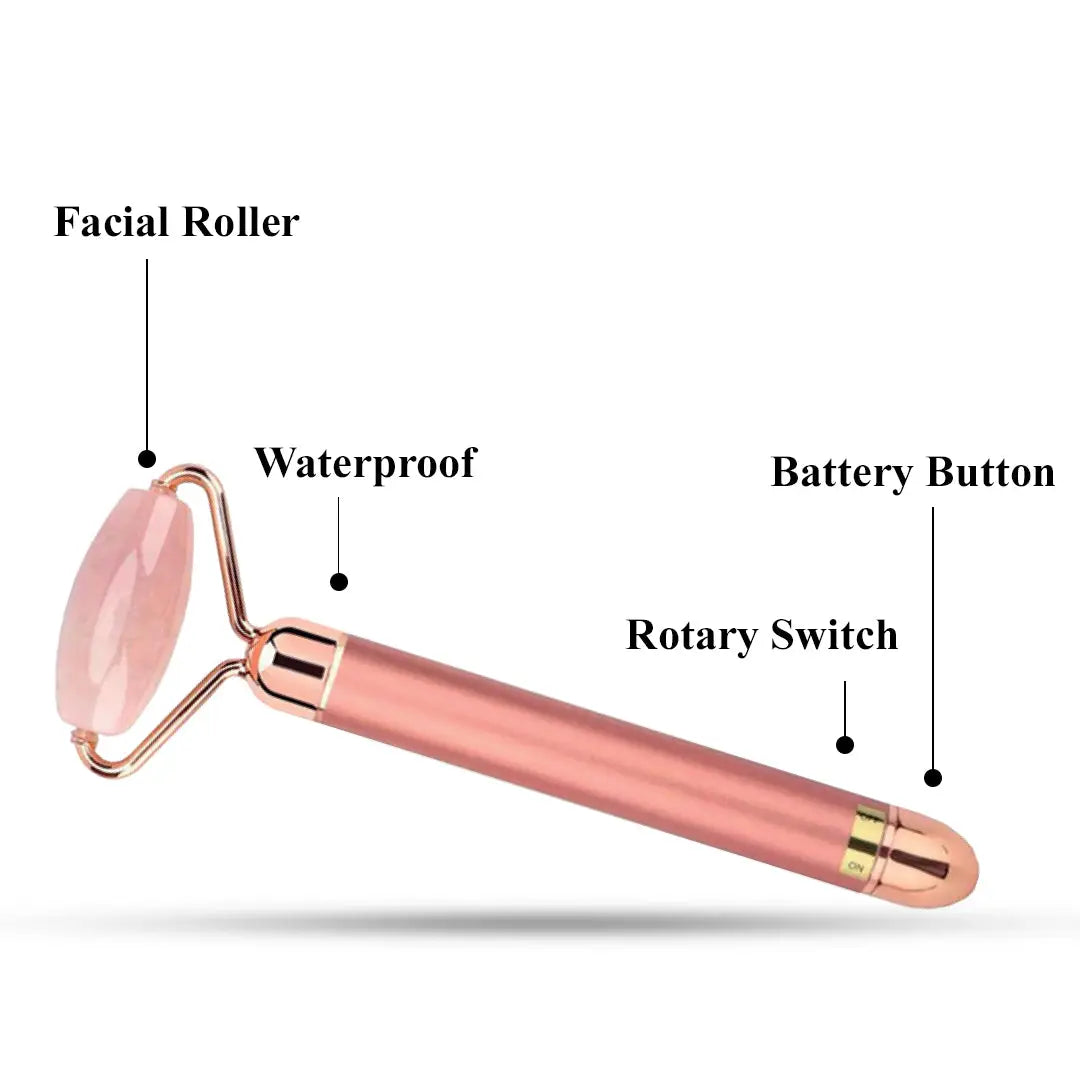 Rose Quartz Electrical Massage Youth Facial Roller