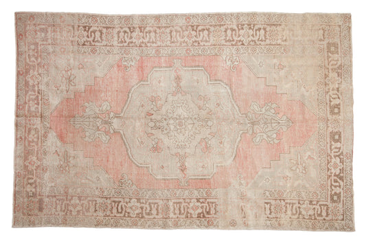 7.5x12 Vintage Distressed Oushak Carpet
