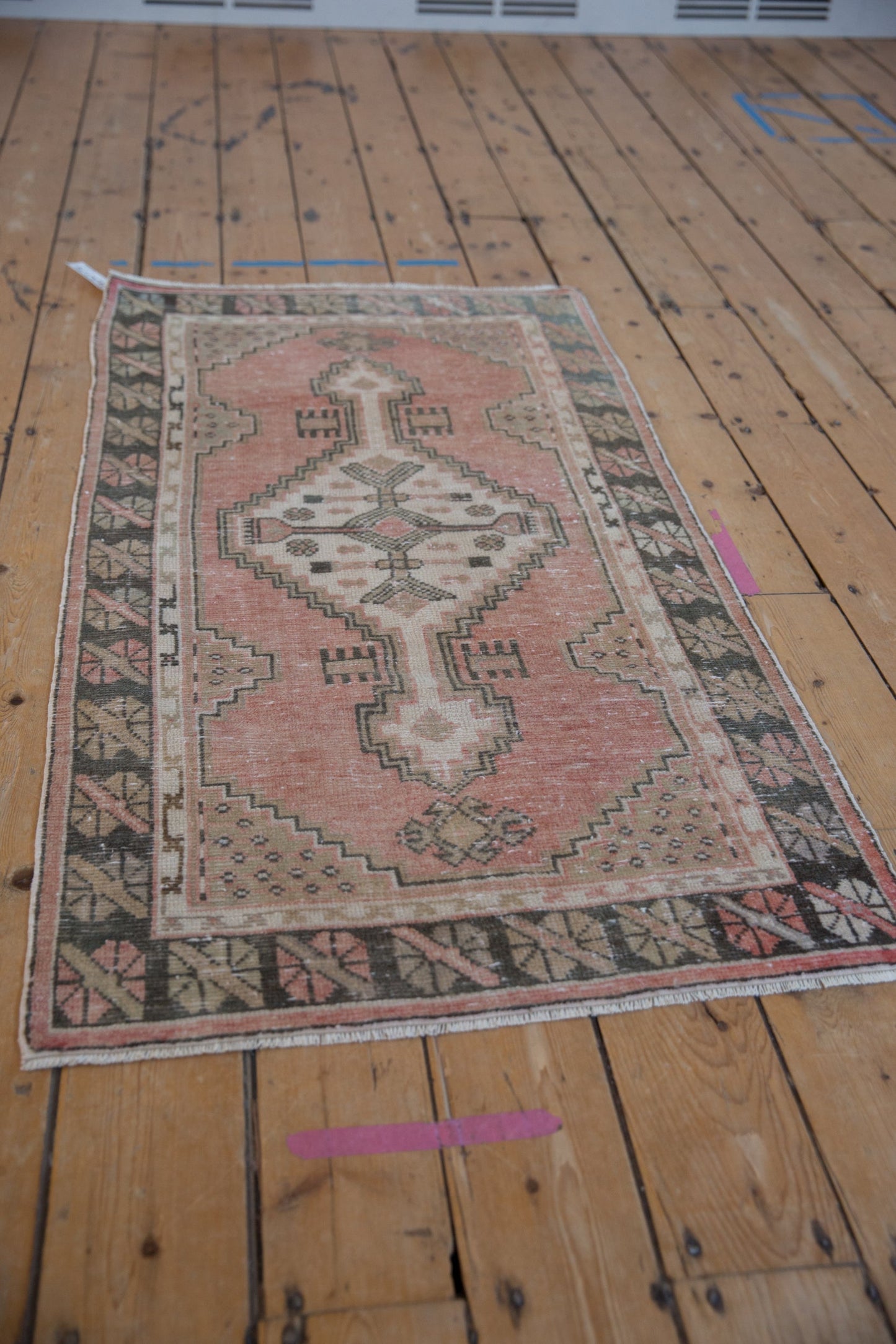 2.5x5 Vintage Distressed Oushak Rug Runner