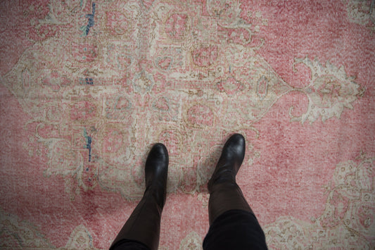 RESERVED 7x10.5 Vintage Distressed Sparta Carpet