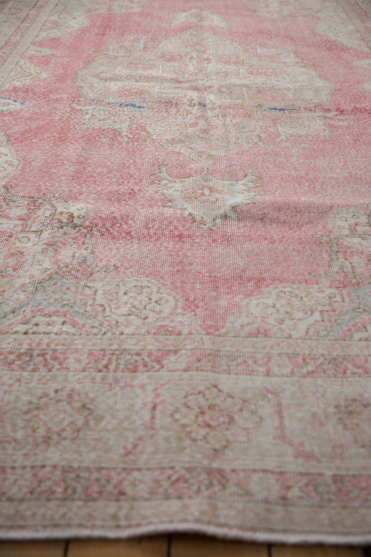RESERVED 7x10.5 Vintage Distressed Sparta Carpet