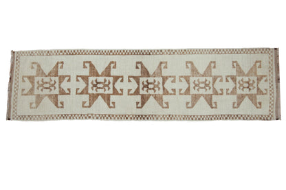 3x12 Vintage Distressed Kurd Rug Runner