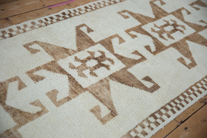 3x12 Vintage Distressed Kurd Rug Runner