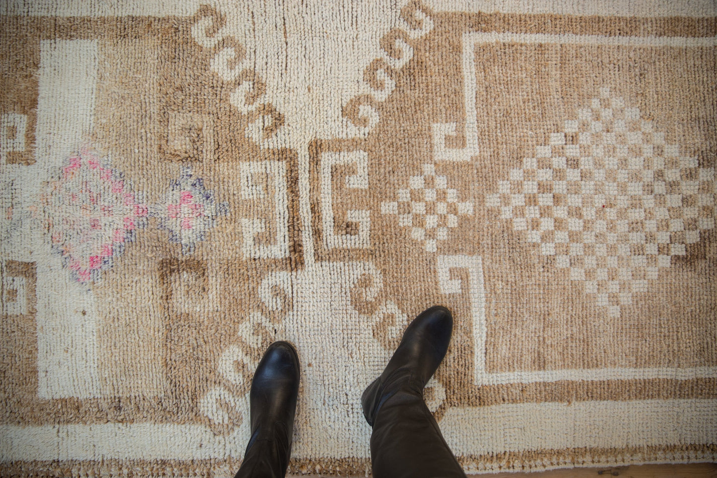 3.5x11 Vintage Distressed Kurd Rug Runner