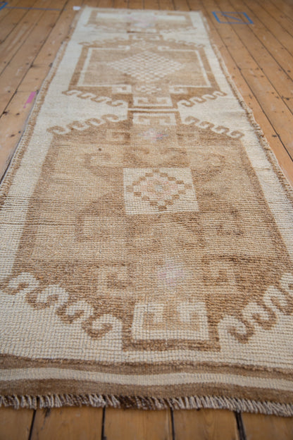 3.5x11 Vintage Distressed Kurd Rug Runner
