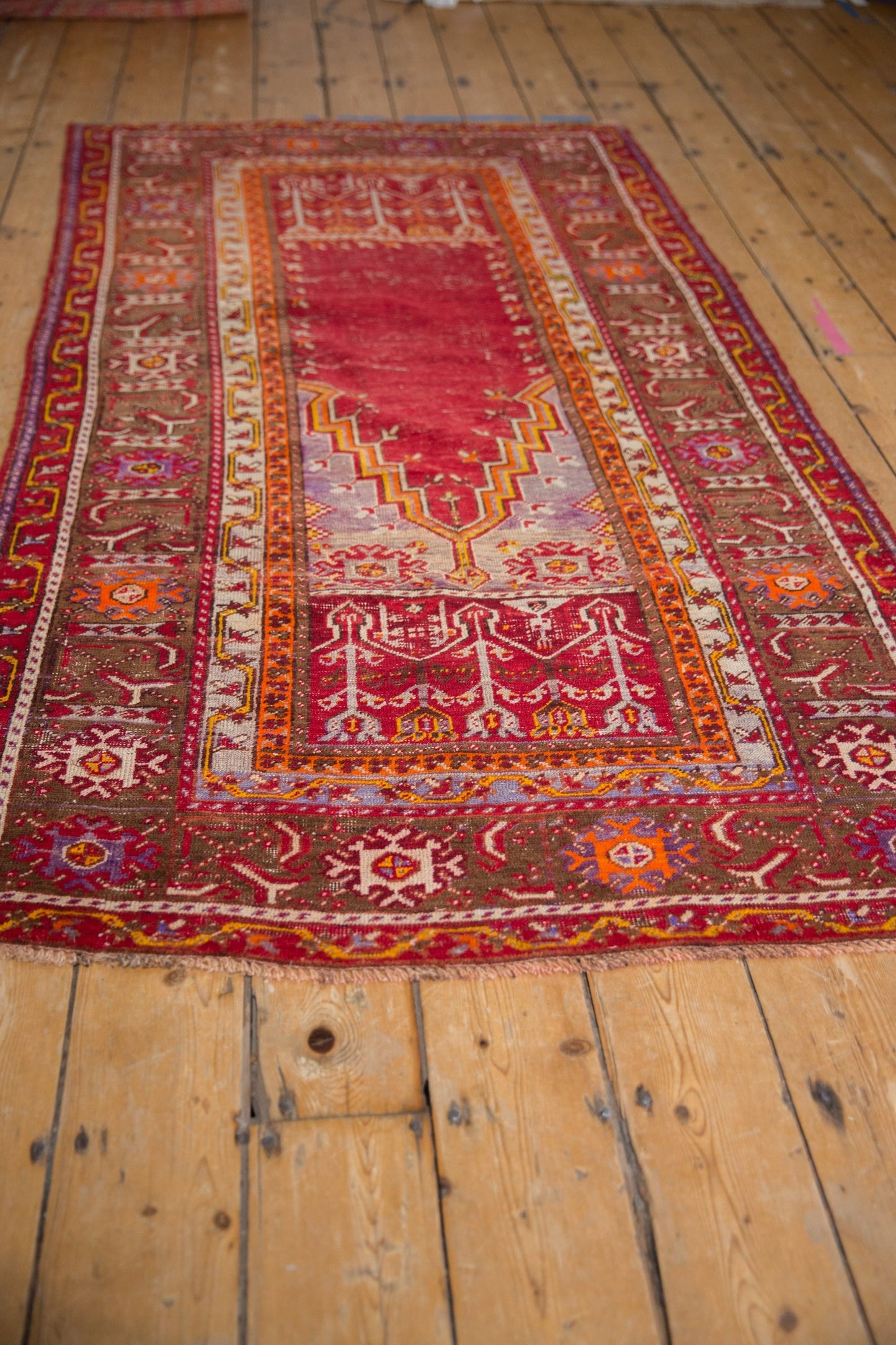 3.5x7 Vintage Ghiordes Rug Runner