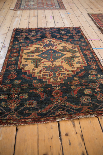 3.5x4.5 Vintage Fine Fragment Borchalou Square Rug