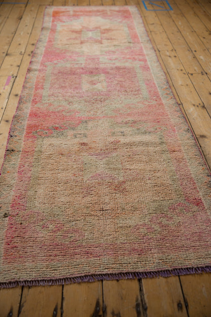 3.5x10.5 Vintage Distressed Kurd Rug Runner