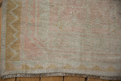 3.5x9.5 Vintage Distressed Oushak Rug Runner