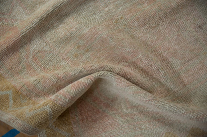 3.5x9.5 Vintage Distressed Oushak Rug Runner