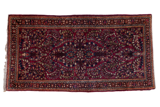 2.5x5 Vintage Fine American Sarouk Rug Runner