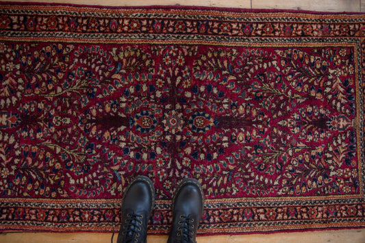 2.5x5 Vintage Fine American Sarouk Rug Runner