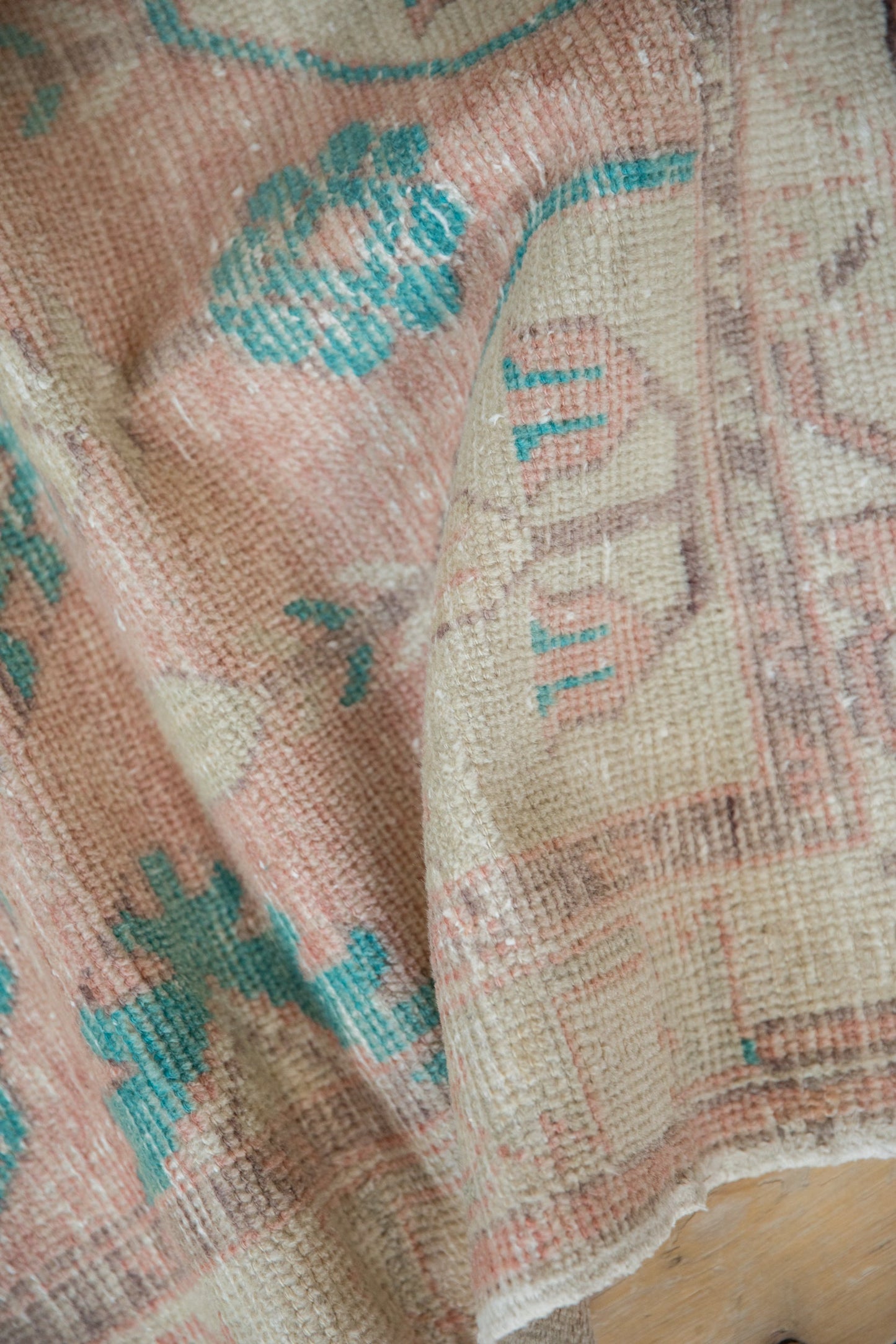 3x5.5 Vintage Distressed Oushak Rug