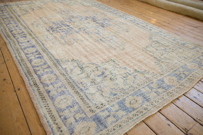 6x9.5 Vintage Distressed Oushak Carpet