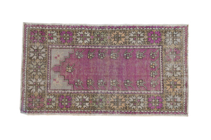 2x4 Vintage Distressed Oushak Rug Runner