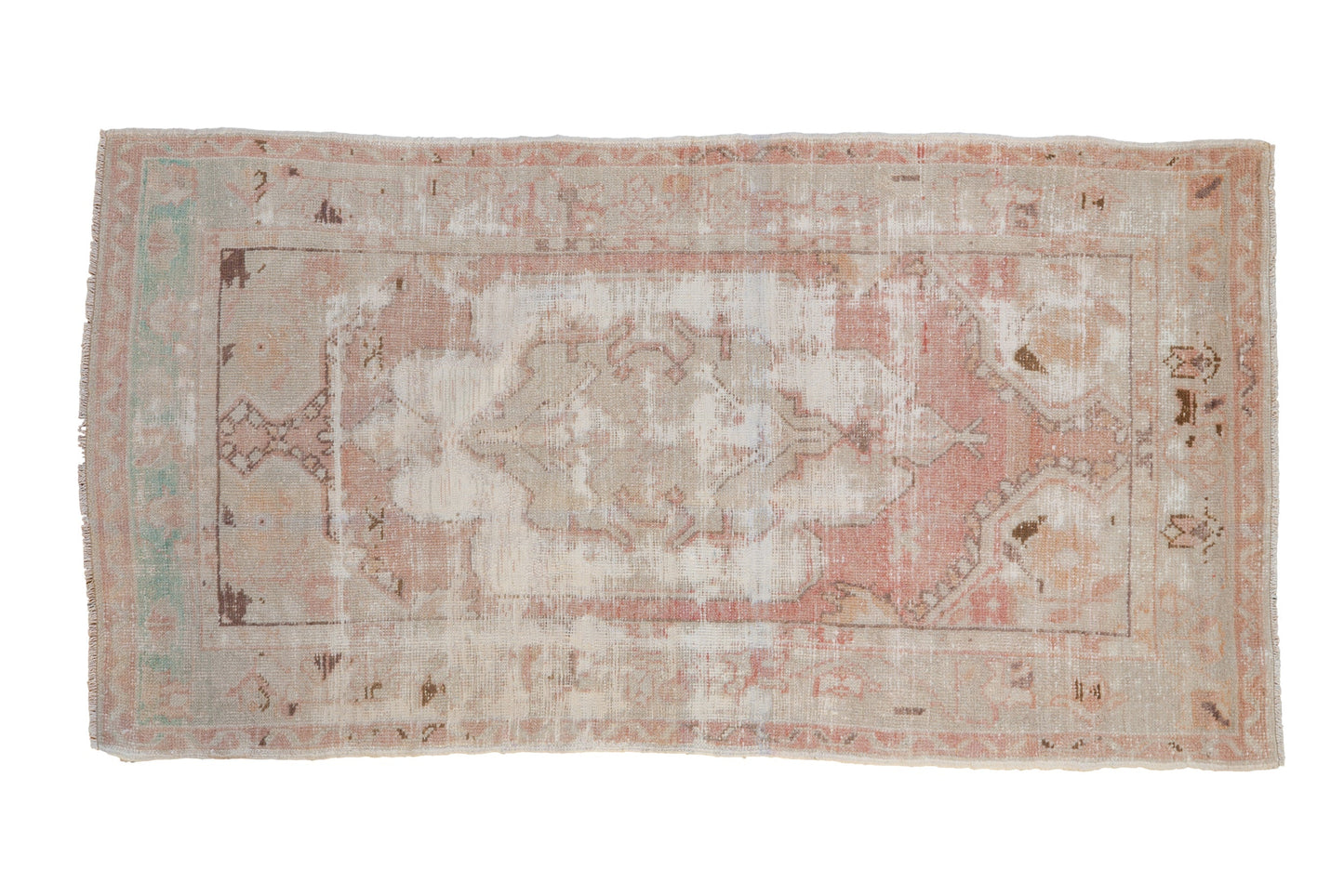 2.5x5 Vintage Distressed Oushak Rug Runner