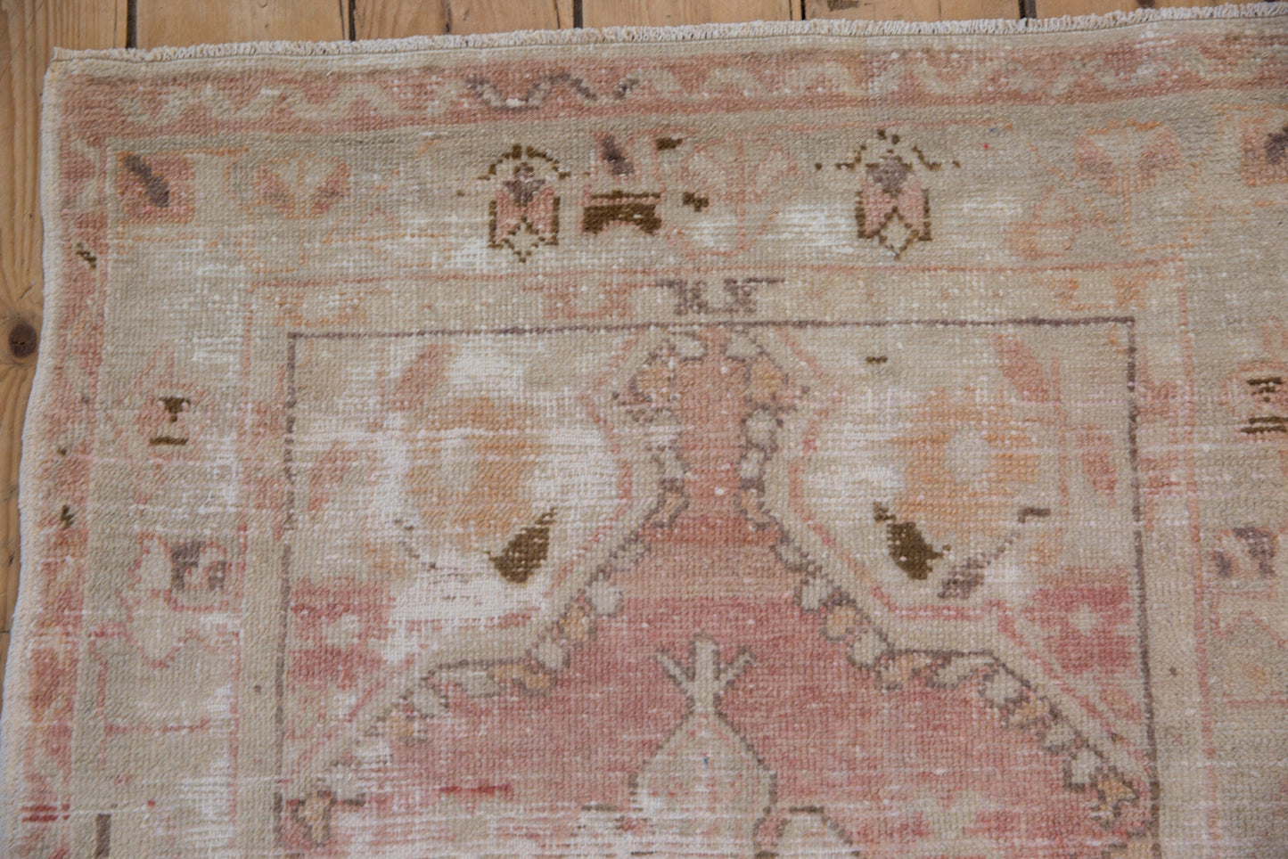 2.5x5 Vintage Distressed Oushak Rug Runner