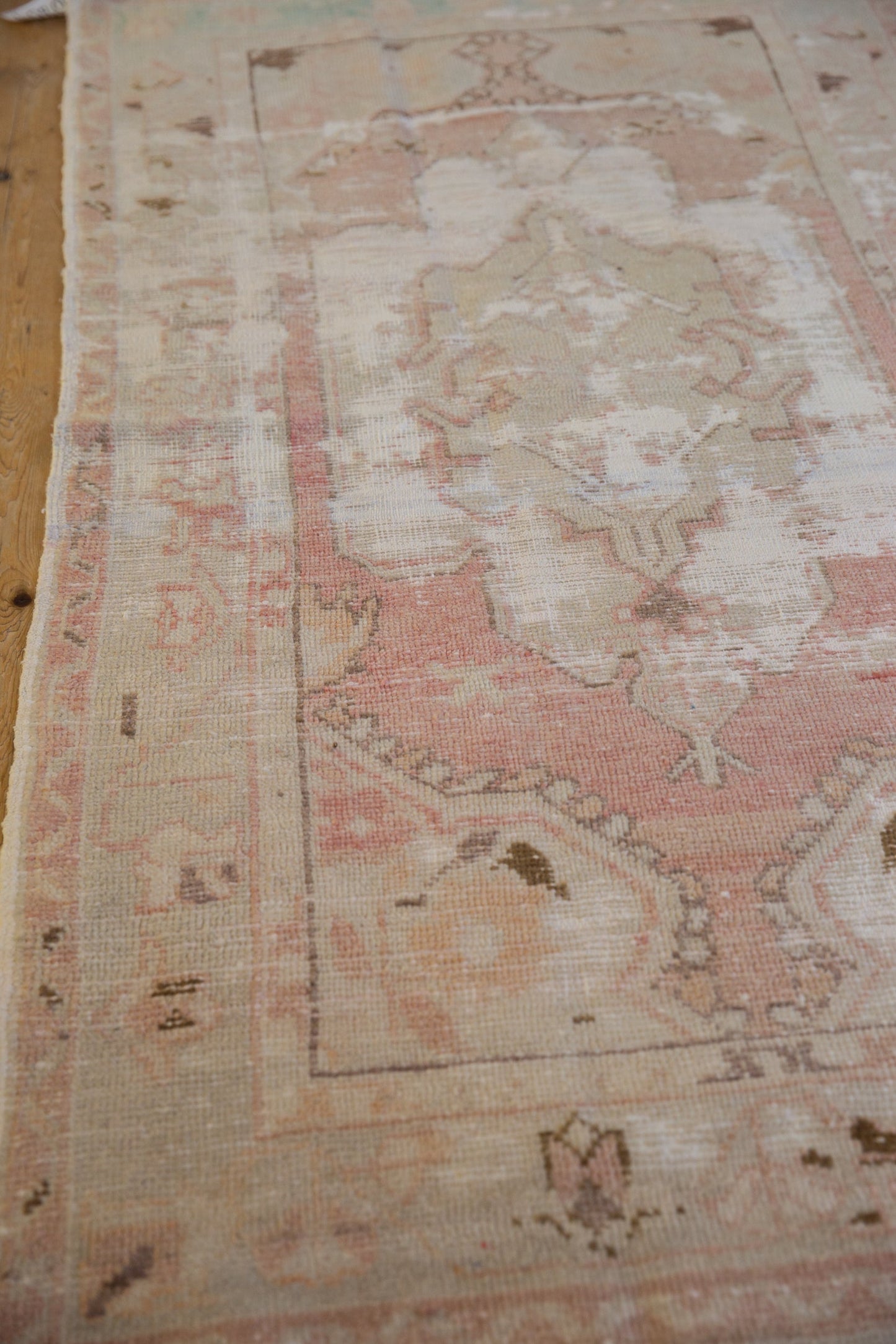 2.5x5 Vintage Distressed Oushak Rug Runner