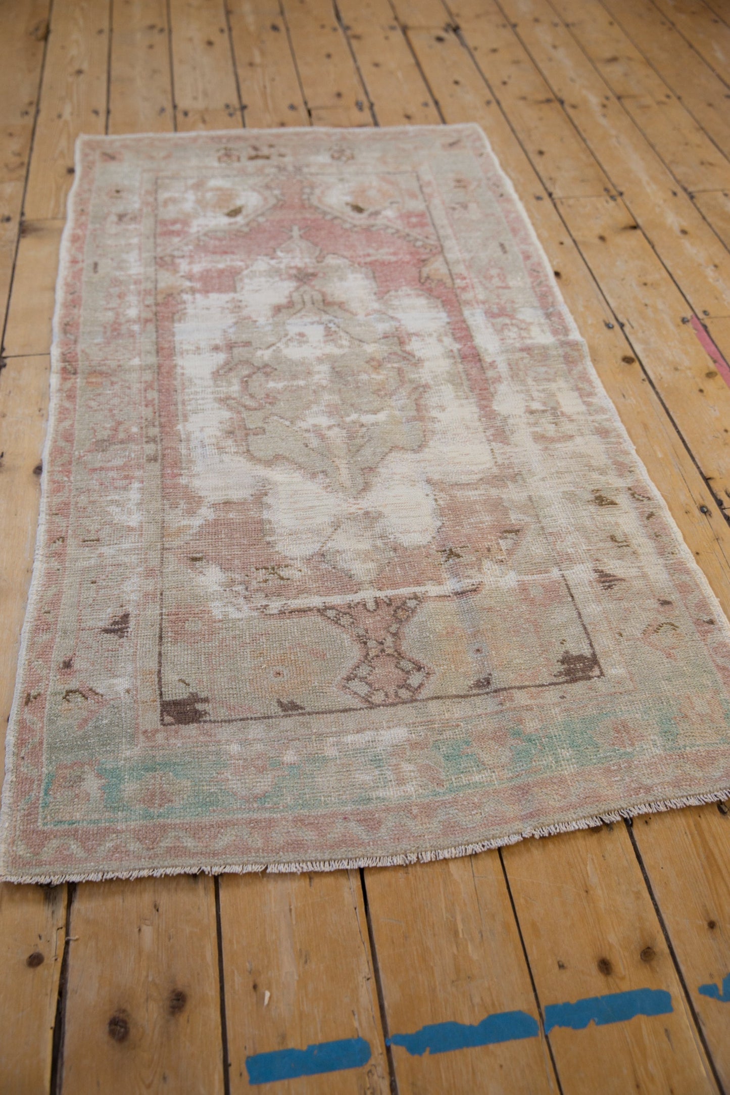 2.5x5 Vintage Distressed Oushak Rug Runner