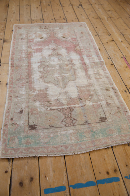 2.5x5 Vintage Distressed Oushak Rug Runner