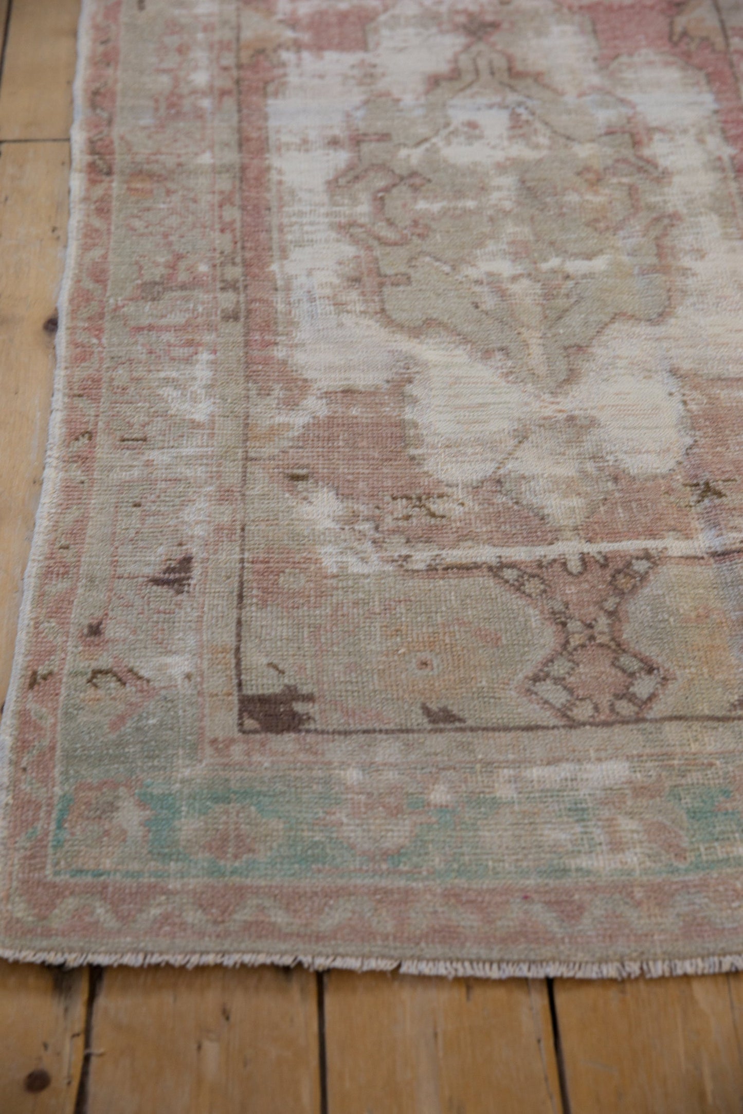 2.5x5 Vintage Distressed Oushak Rug Runner