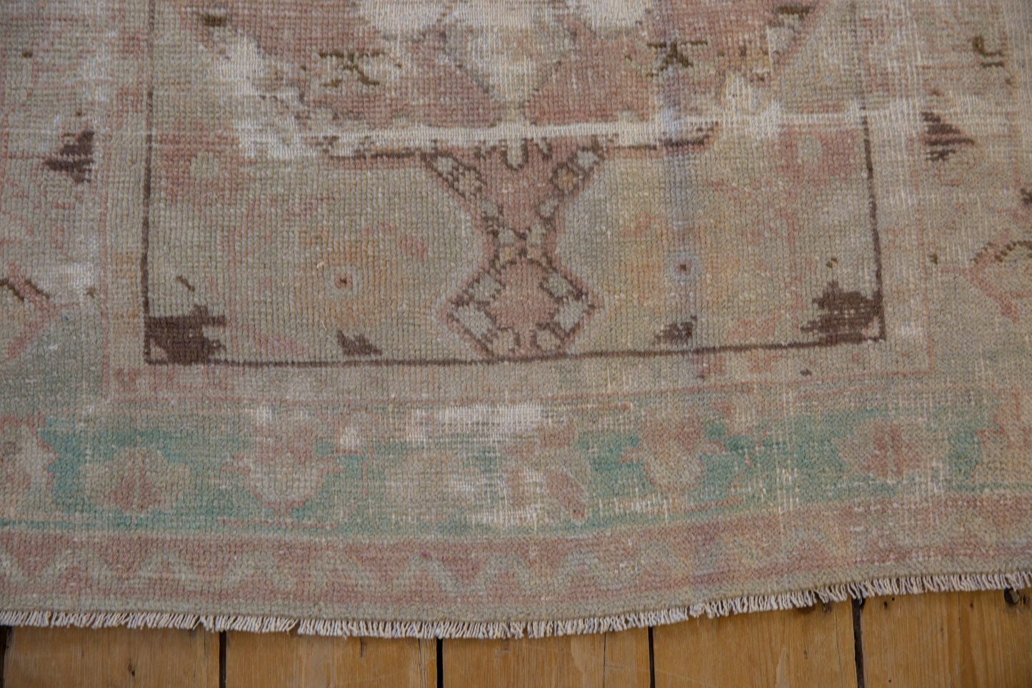 2.5x5 Vintage Distressed Oushak Rug Runner