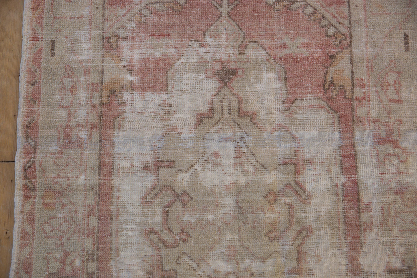 2.5x5 Vintage Distressed Oushak Rug Runner