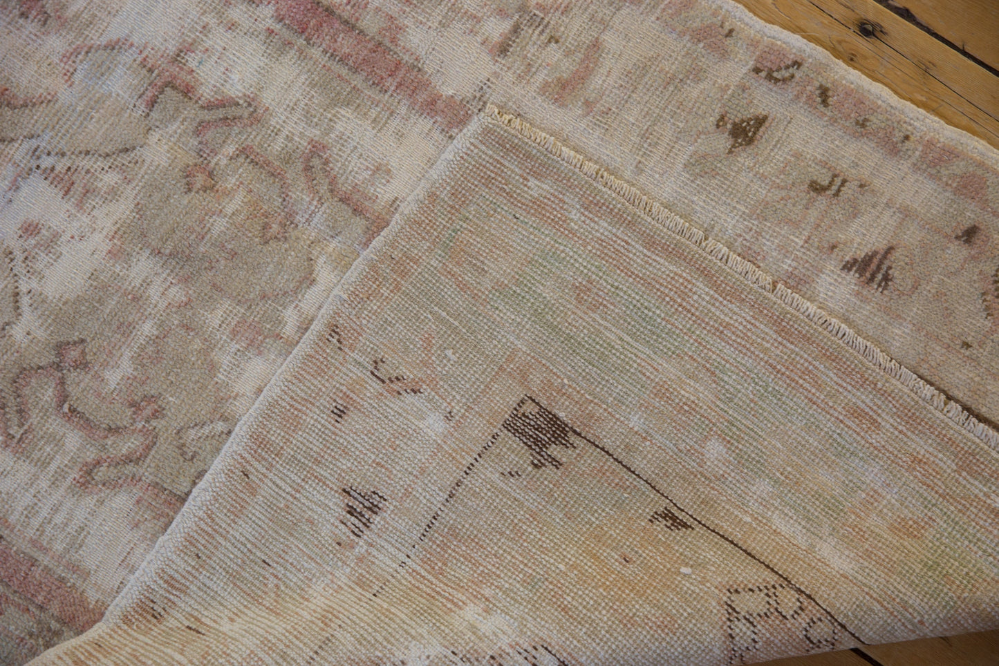 2.5x5 Vintage Distressed Oushak Rug Runner