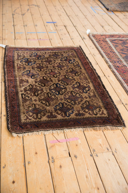 3x4 Vintage Belouch Square Rug