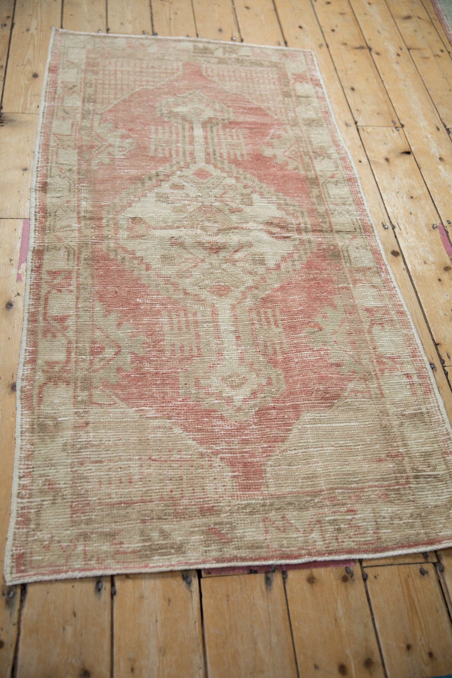 2.5x5.5 Vintage Distressed Oushak Rug Runner