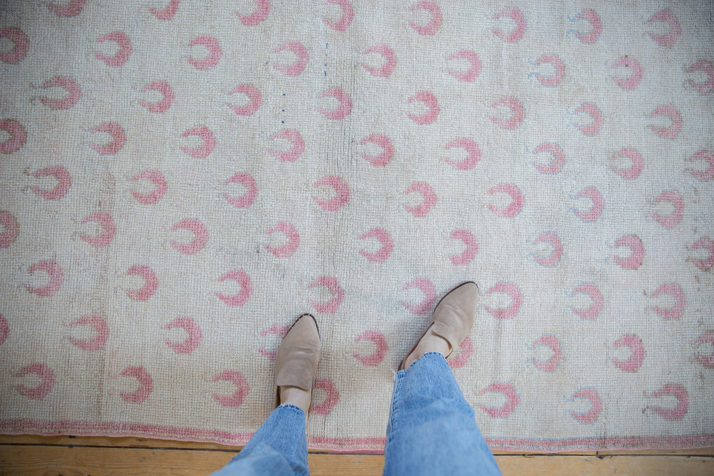 4x7 Vintage Distressed Oushak Rug