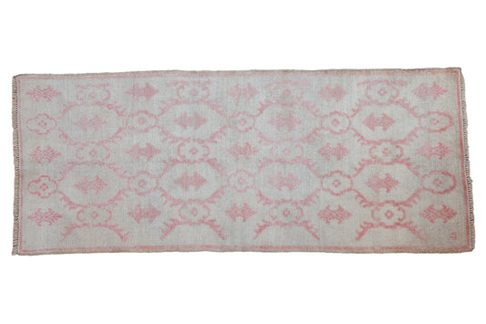 2.5x6.5 Vintage Distressed Oushak Rug Runner