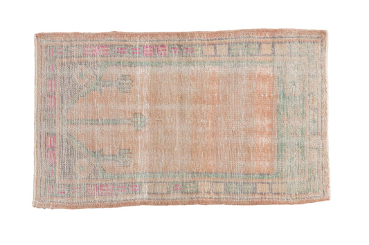 2x3 Vintage Distressed Oushak Rug Mat