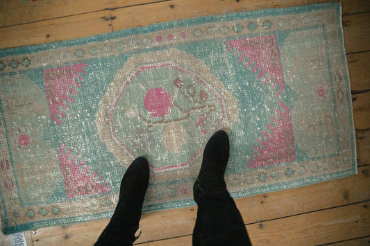 2x4.5 Vintage Distressed Oushak Rug Runner