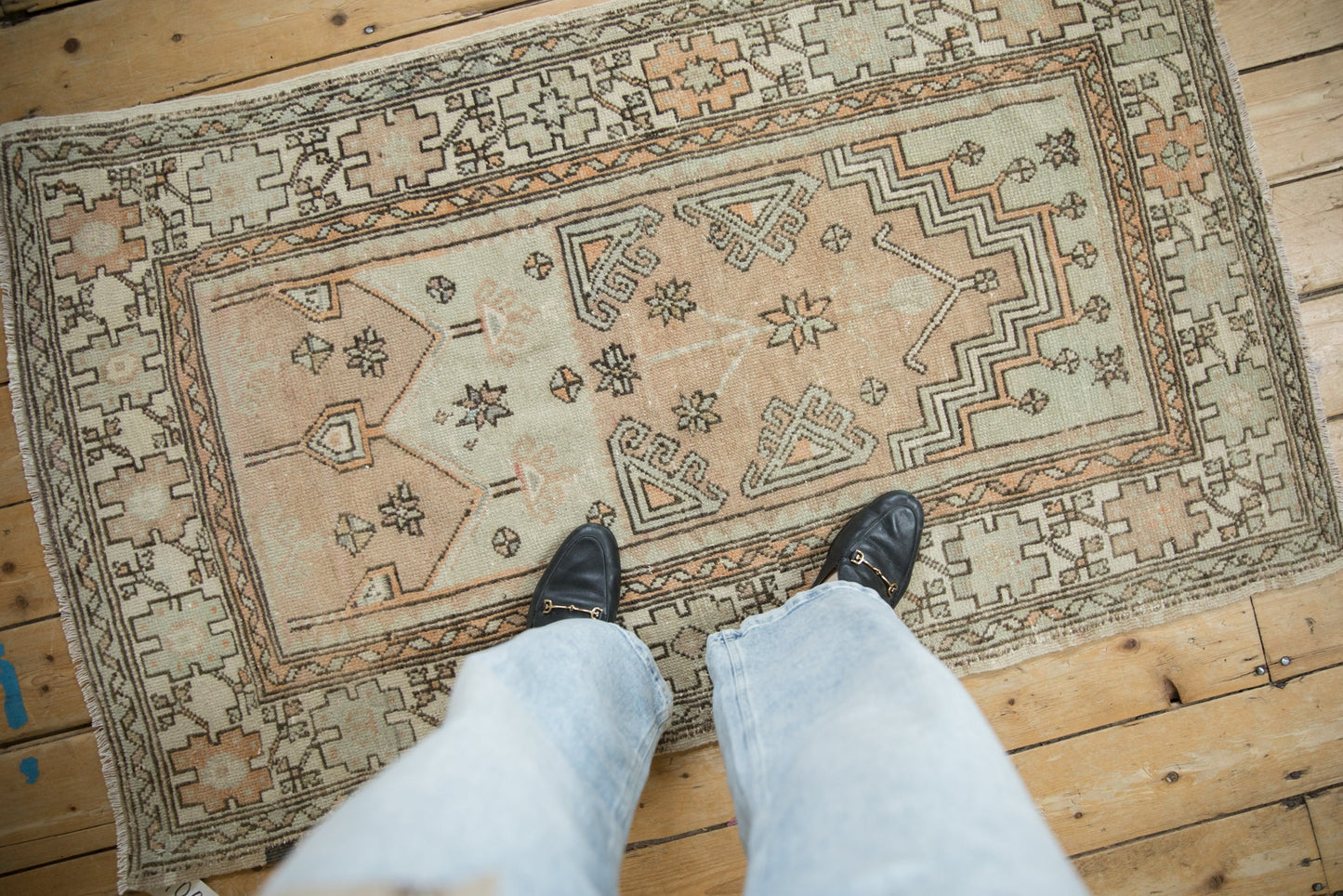 3x5 Vintage Distressed Oushak Rug