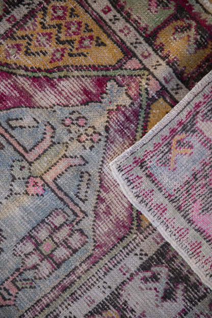2.5x4 Vintage Distressed Oushak Rug
